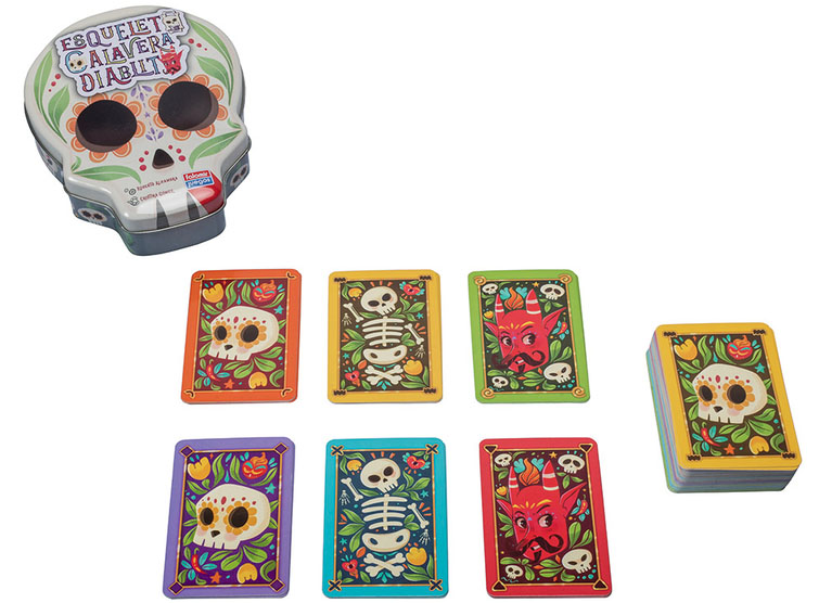 Esqueleto calavera diablillo juego de mesa