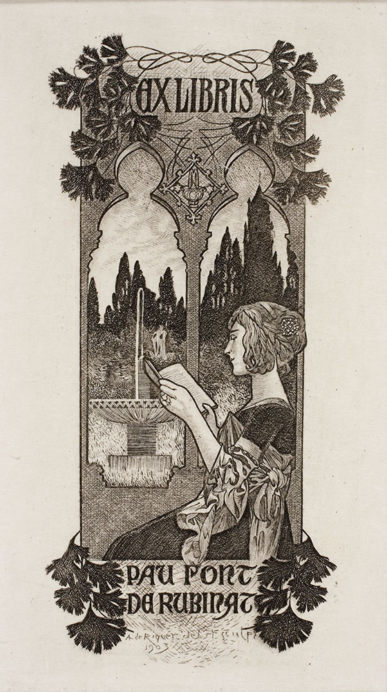 exlibris pau font de rubinat