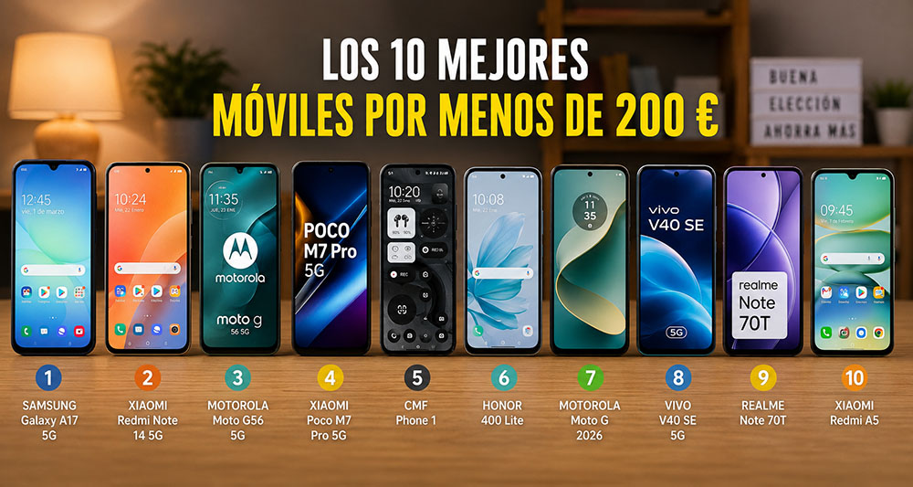moviles menos 200 euros