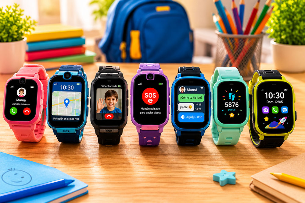 Los 7 mejores relojes teléfono (smartwatch con gps) para niños de 2026