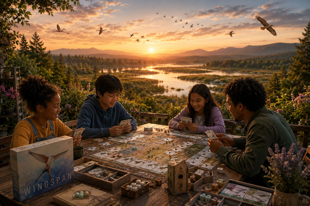 Juego de mesa de aves