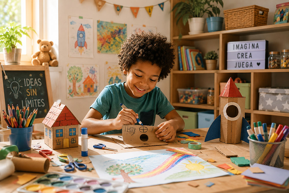 Cómo ayudar a un niño a desarrollar la creatividad en casa