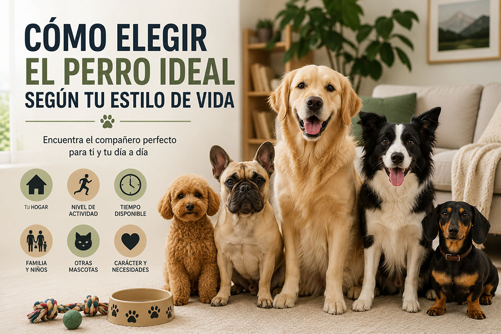 Cómo elegir el perro ideal según tu estilo de vida