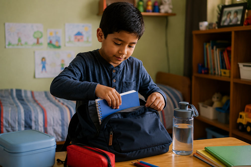 Cómo preparar la mochila del colegio en 10 minutos y evitar los olvidos