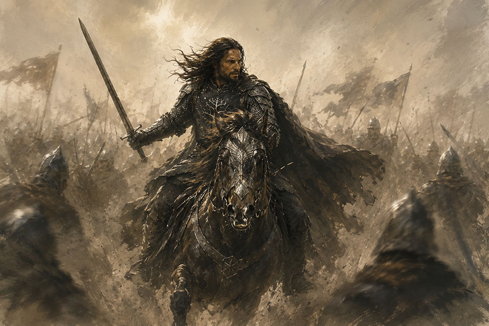aragorn en batalla