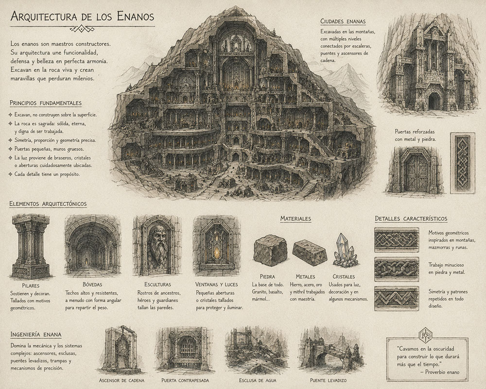 arquitectura de los enanos