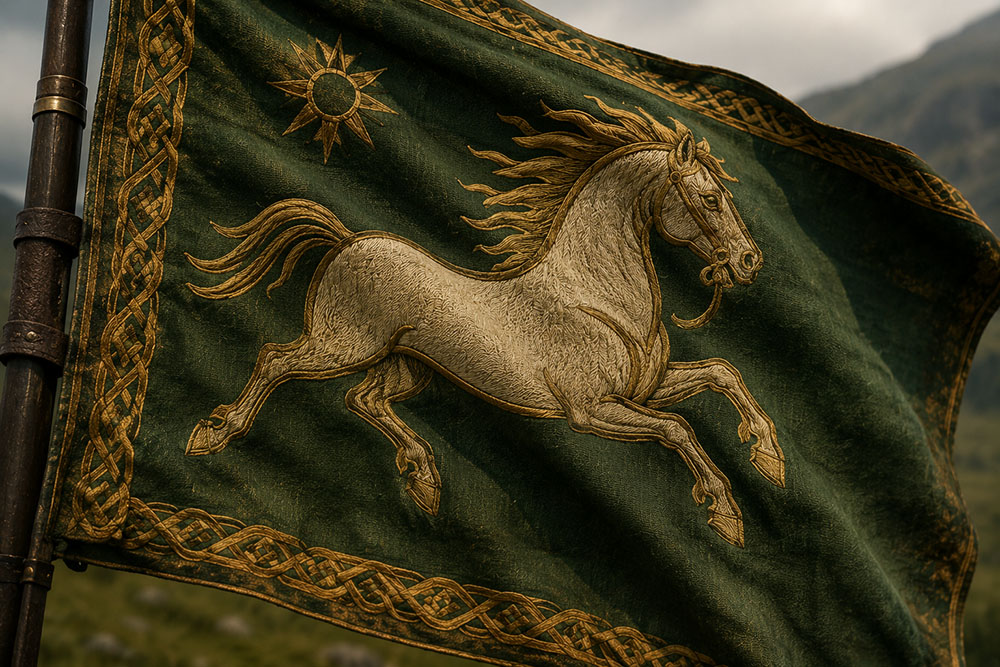 bandera de los rohirrim