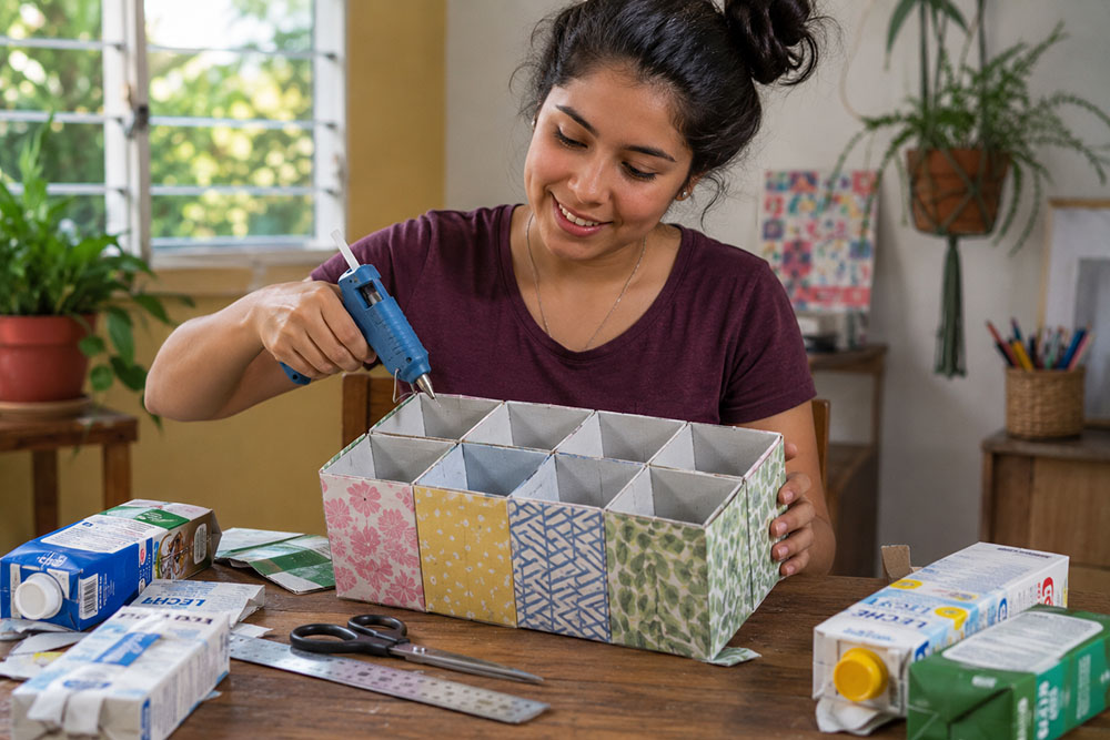 caja organizadora con tetrabricks
