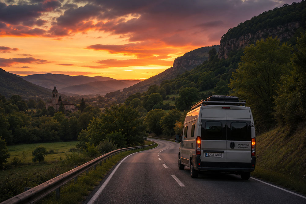 camper en ruta