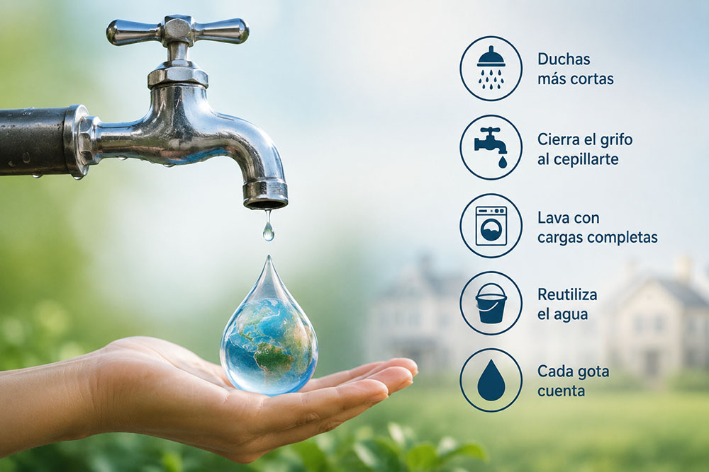 como reducir consumo agua