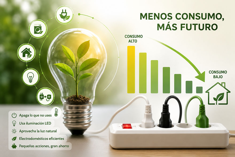 como reducir consumo electricidad