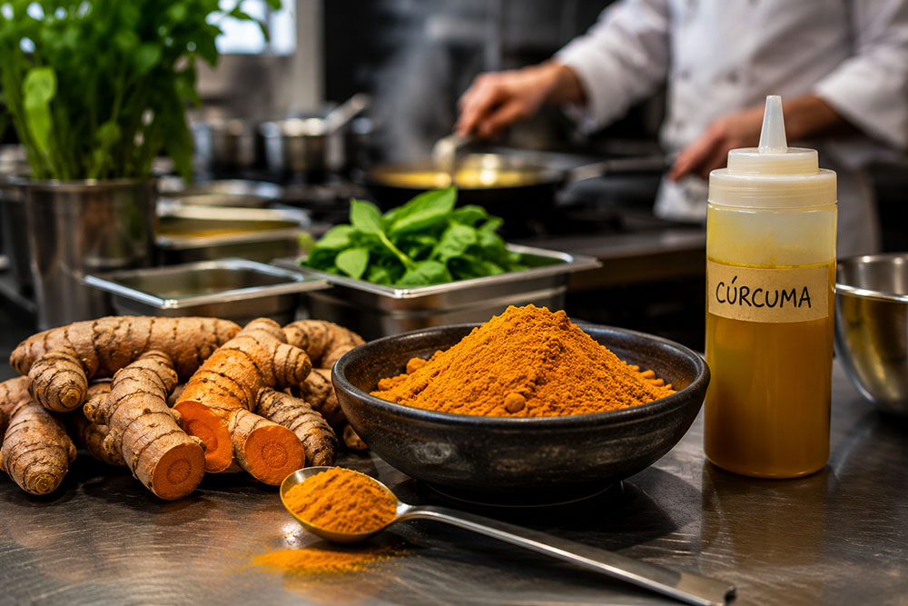 cúrcuma en la cocina
