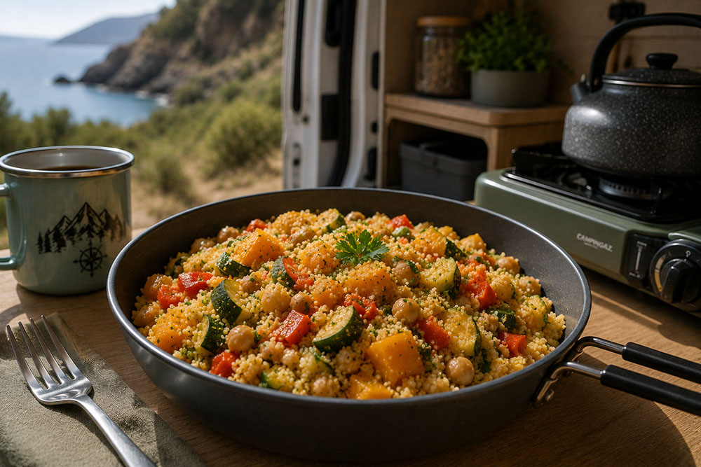 cuscús menú camper