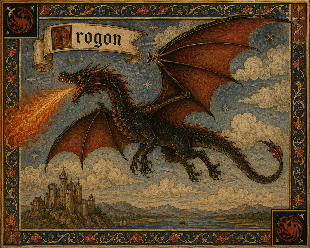 drogon dragón juego de tronos