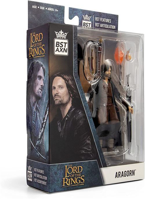 figura de colección aragorn - señor de los anillos
