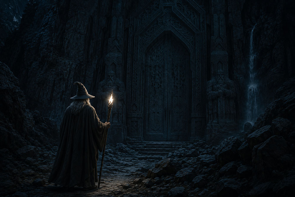 gandalf en las minas de moria