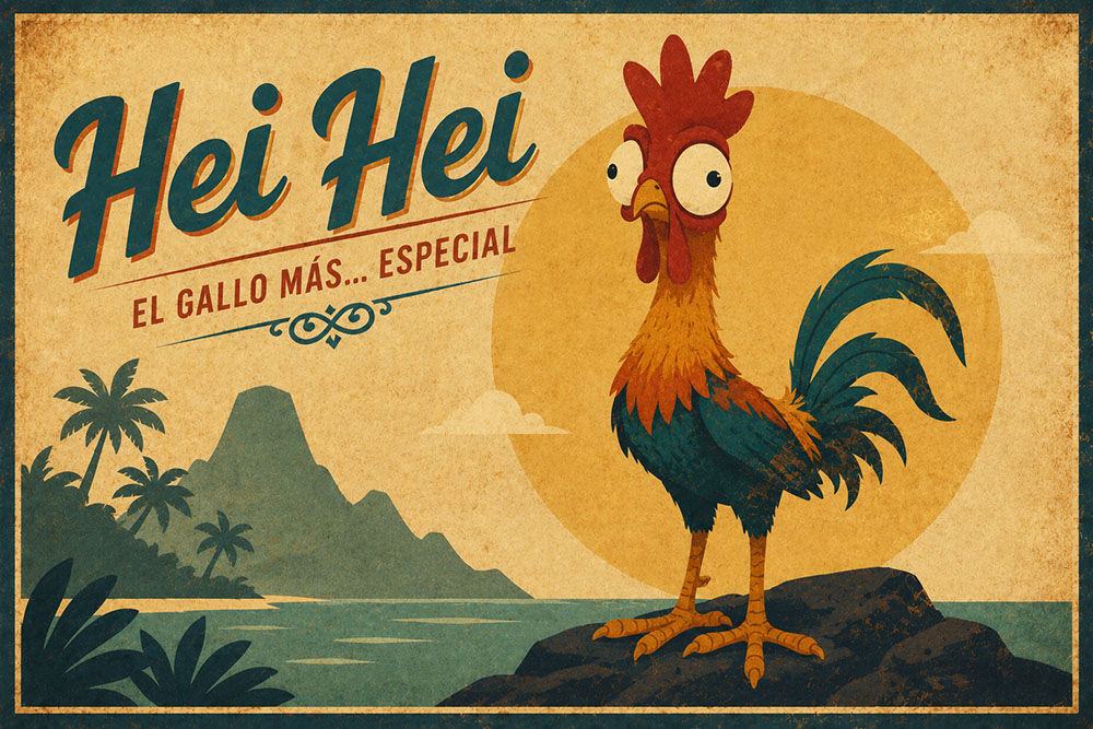 hei hei el pollo de vaiana