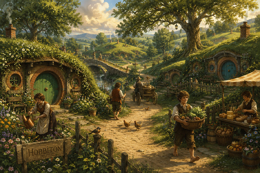 hobbiton pueblo hobbits
