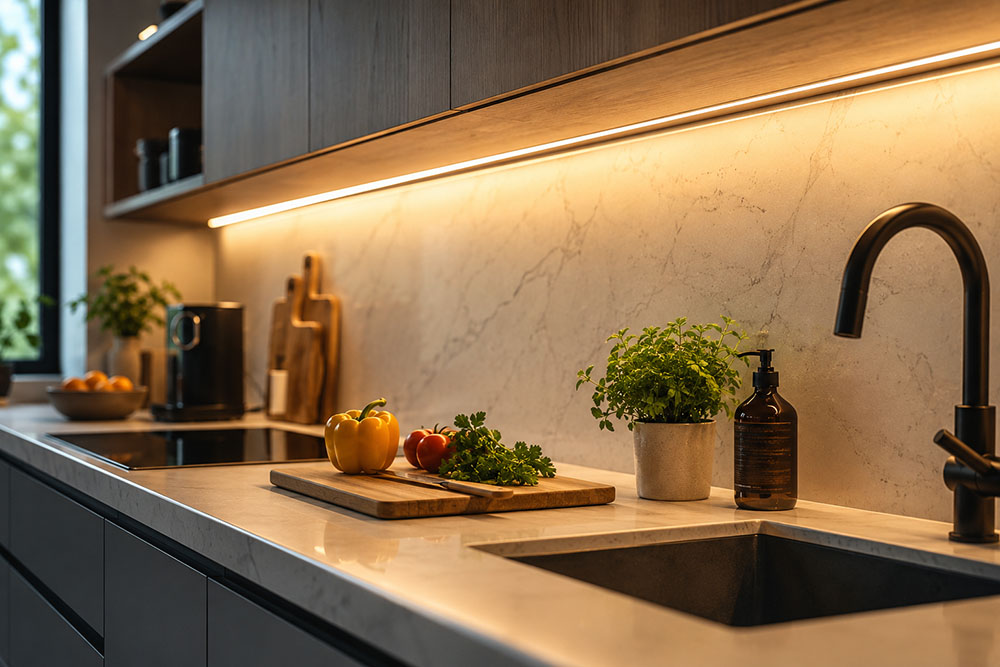 iluminación led para la cocina