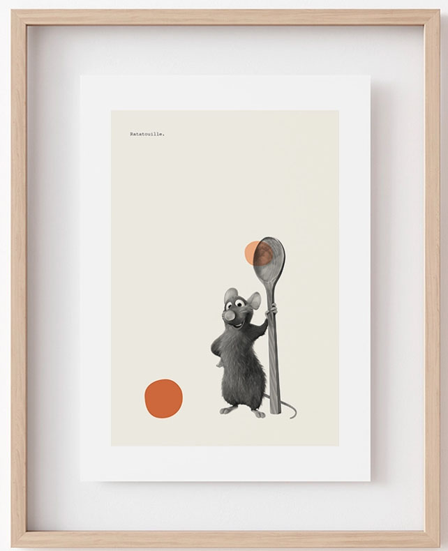 Láminas decorativas de ratatouille