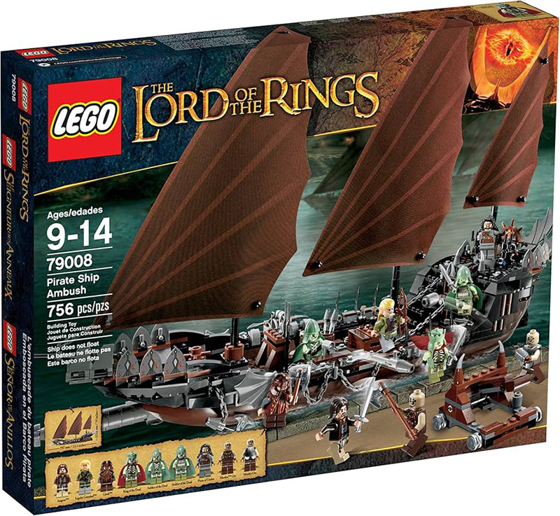 lego barco corsario señor de los anillos