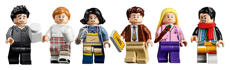 personajes de friends de lego