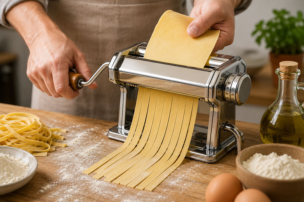 máquina para estirar pasta