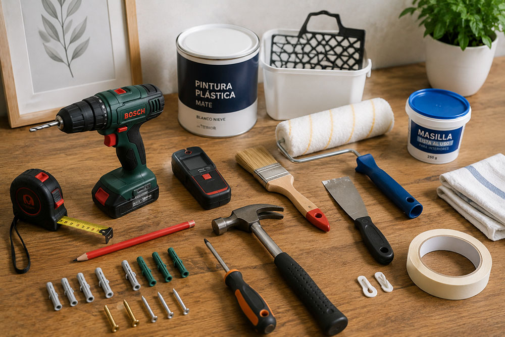 material para colgar cuadros
