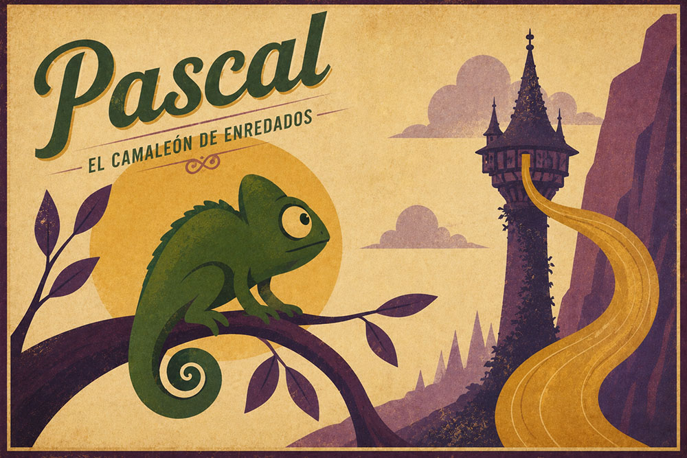pascal el camaleón de enredados