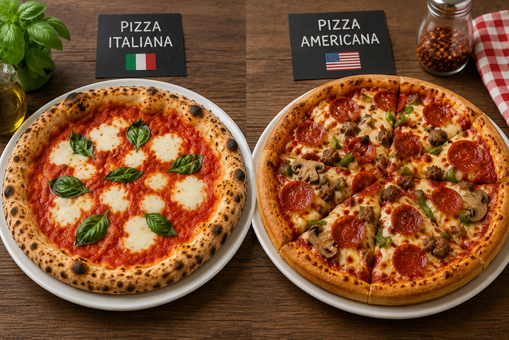 Pizza italiana vs pizza americana