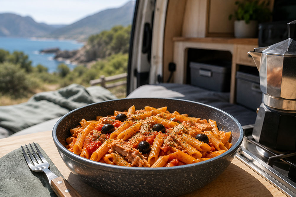 plato de pasta - menu camper