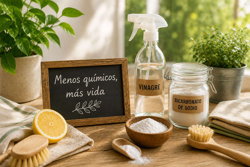 reducir químicos limpieza