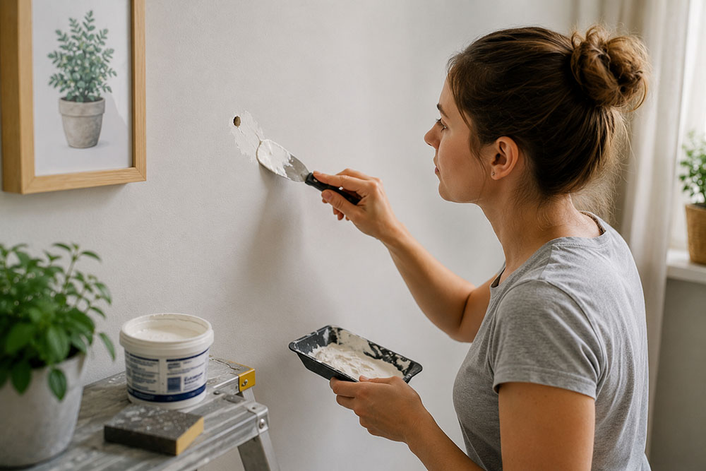 como reparar agujeros en la pared