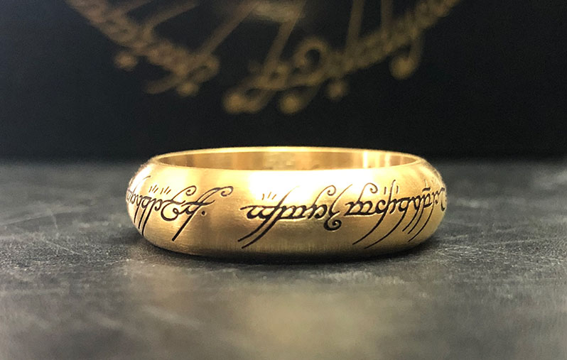 réplica anillo único - señor de los anillos
