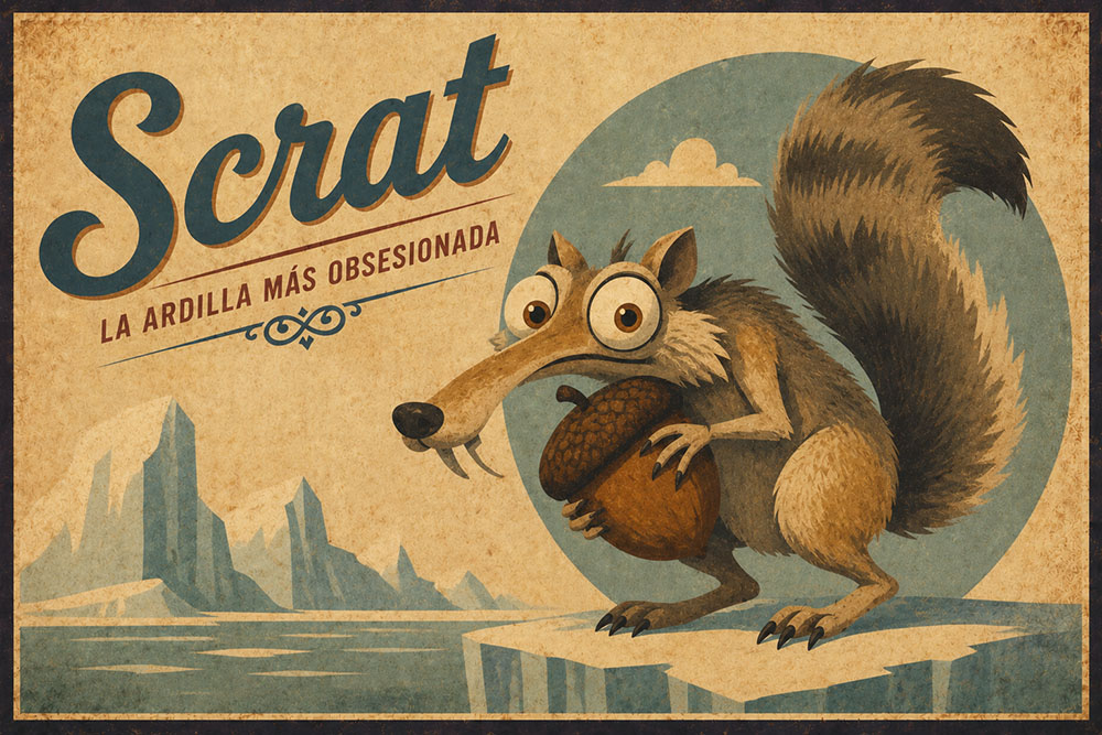 scrat la ardilla de ice age