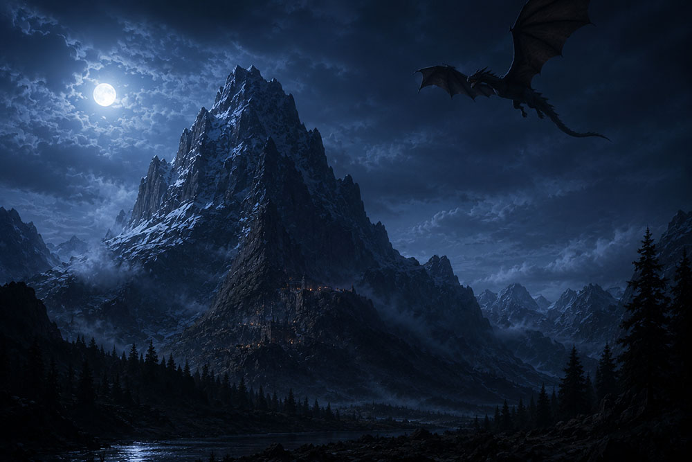 smaug en la montaña solitaria erebor