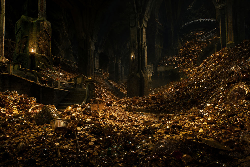 tesoro de smaug bajo la montaña
