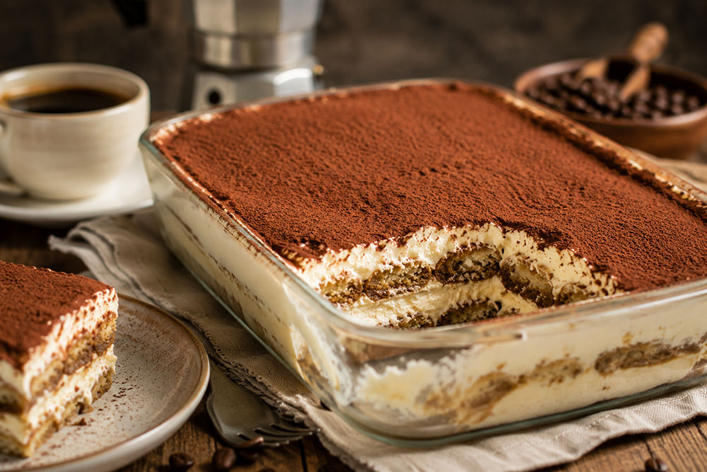 Tiramisú tradicional italiano