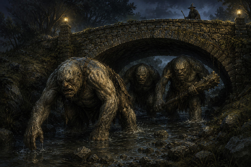 trolls debajo de un puente