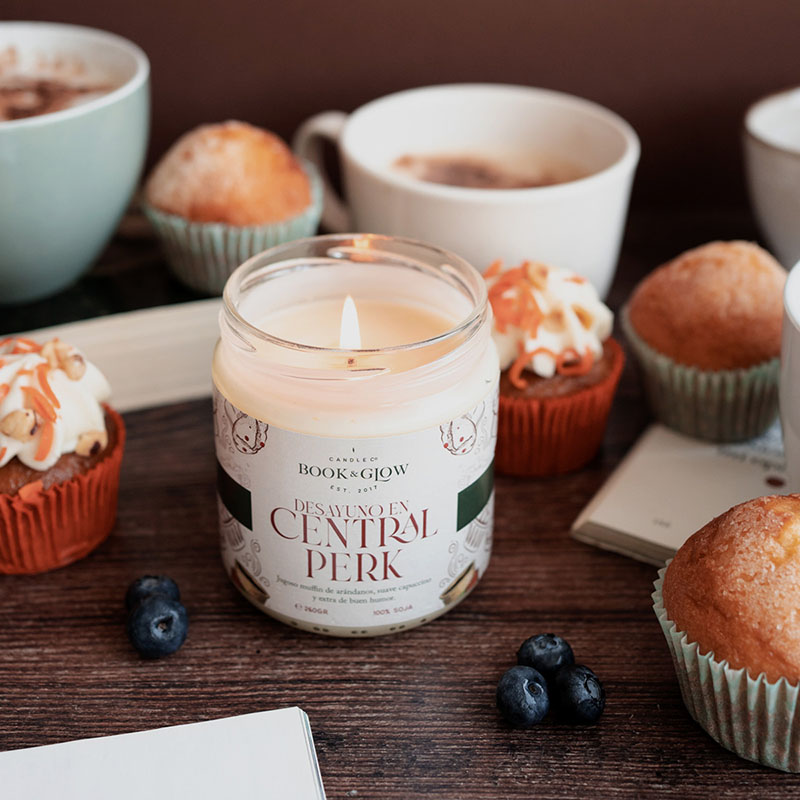 vela con el aroma del central perk friends