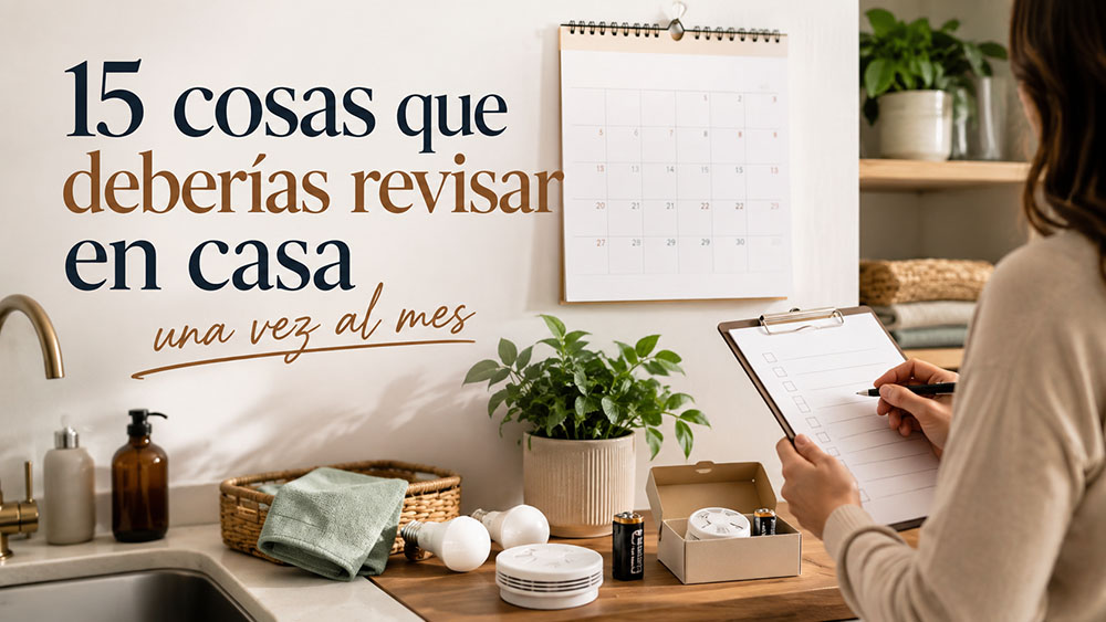 15 cosas que deberías revisar en casa una vez al mes