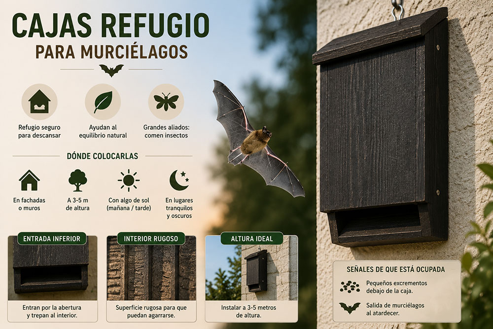 Cajas refugio para murciélagos