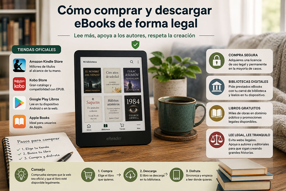Cómo comprar y descargar eBooks