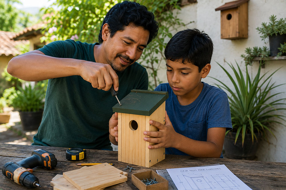 Cómo construir una caja nido para gorriones