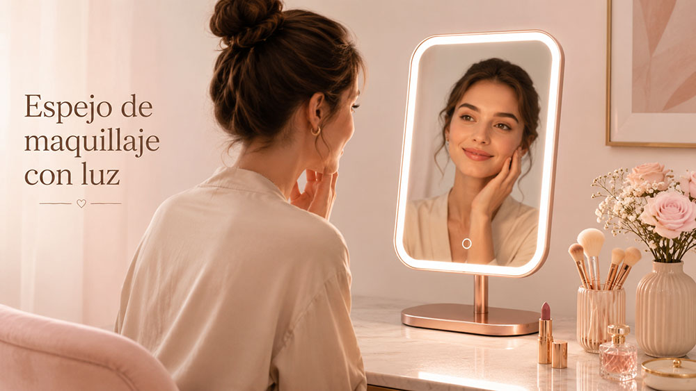 Cómo elegir un espejo de maquillaje con luz