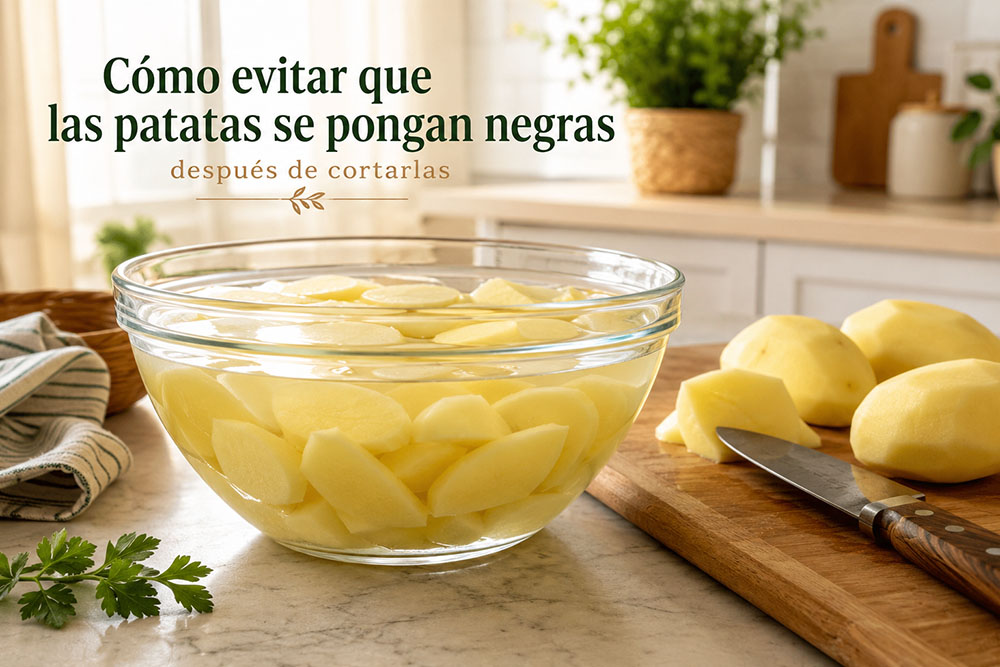 Cómo evitar que las patatas se pongan negras