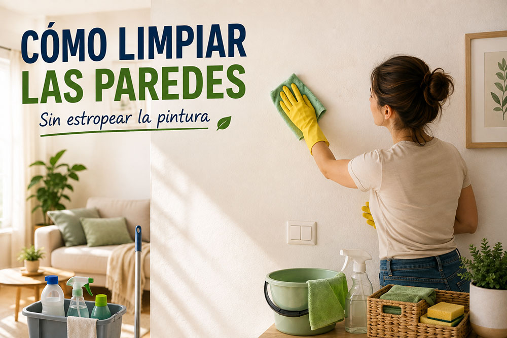 Cómo limpiar las paredes sin estropear la pintura