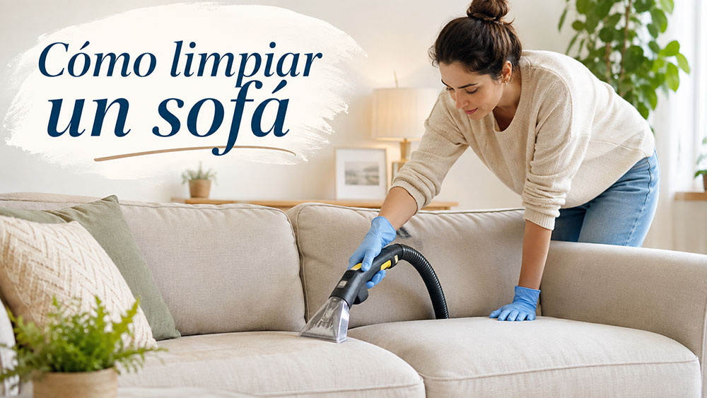 Cómo limpiar un sofá en casa sin dañarlo