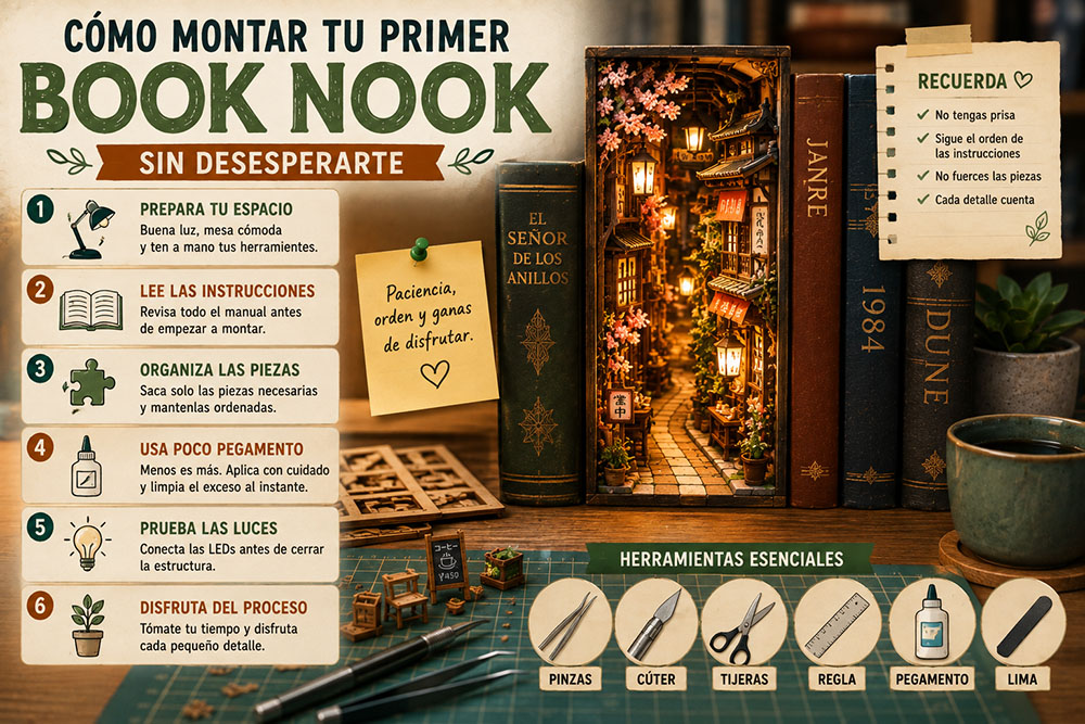 Cómo montar un Book Nook sin desesperarte