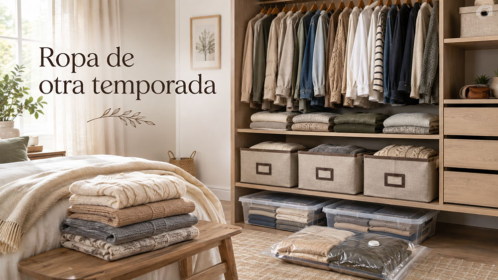 Cómo organizar la ropa de otra temporada